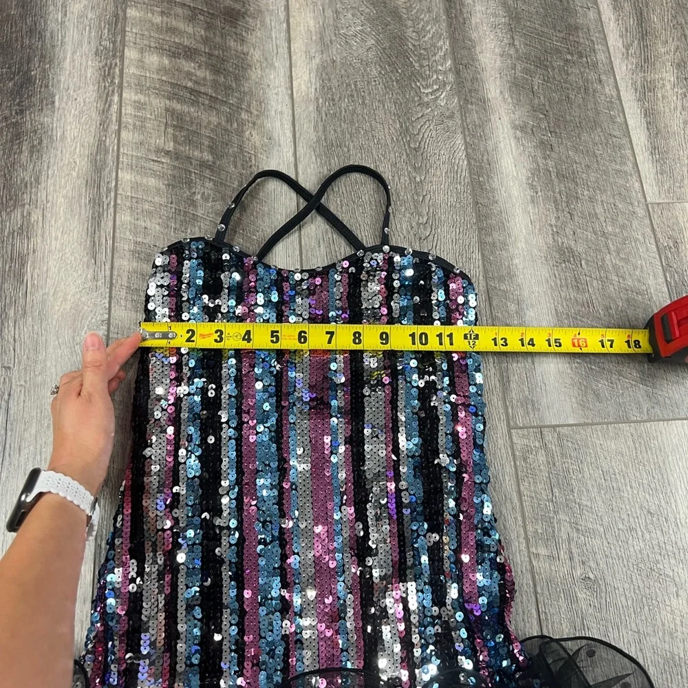 Weissman Kids Black Sequin Dance‎ Costume